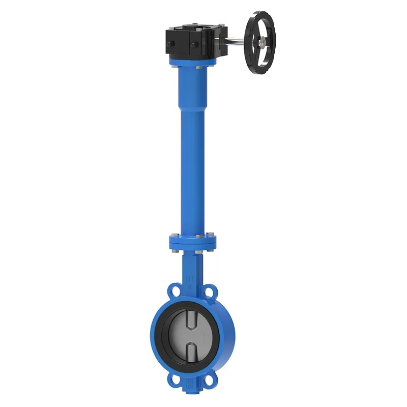 Gear Wafer Butterfly Valve Produljena osovina