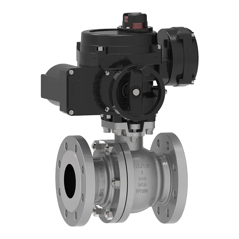 Electric Two Piece Flanged Floating Ball Valve